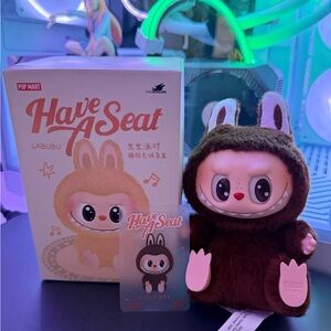 Pop Mart Authentic Secret Have A Seat Labubu Duoduo Plush Pendant